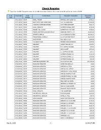 Check Register 2018-19