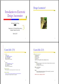 Introduction to Electronic Design Automation