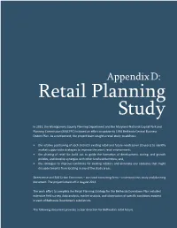 Appendix D: Retail Planning Study