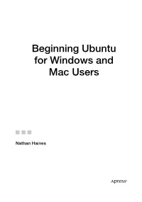 Beginning Ubuntu for Windows and Mac Users