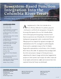 Ecosystem-Based Function Integration Into the Columbia River Treaty