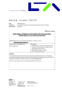 Eurex Circular 152/15