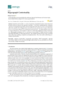 Hypergraph Contextuality