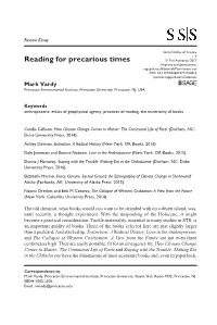 Reading for Precarious Times