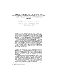 Abelian Varieties and Theta Functions Associated to Compact Riemannian Manifolds; Constructions Inspired by Superstring Theory