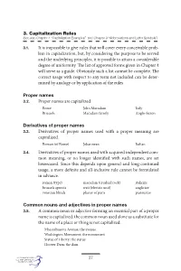 Capitalization Rules (See Also Chapter 4 “Capitalization Examples” and Chapter 9 “Abbreviations and Letter Symbols”)