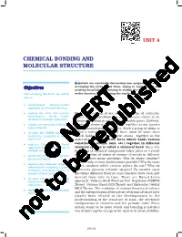 Chemical Bonding and Molecular Structure