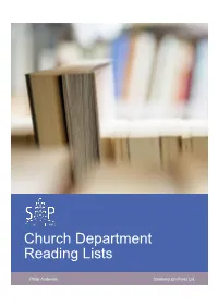 Church Department Reading Lists