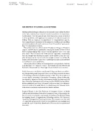 GEOMETRIC FOLDING ALGORITHMS I