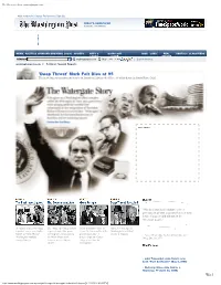 The Watergate Story (Washingtonpost.Com)