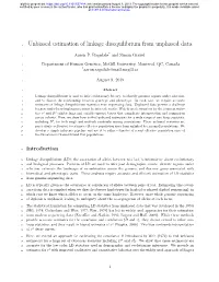 Unbiased Estimation of Linkage Disequilibrium from Unphased Data