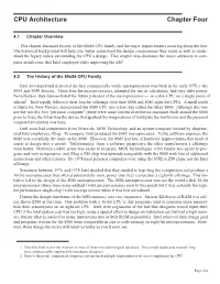 CPU Architecture Chapter Four