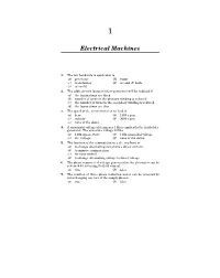 Electrical Machines