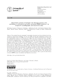 Quantitative Analysis of Hydrogen and Chalcogen Bonds in Two Pyrimidine