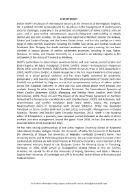 A Political Scientist by Background, Stefan Wolff Specialises in The