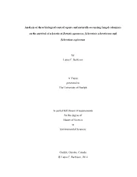 Analysis of Three Biological Control Agents and Naturally-Occurring Fungal Colonizers