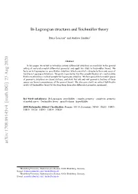Bi-Lagrangian Structures and Teichmüller Theory