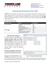 Working with Attachments in PLS-CADD