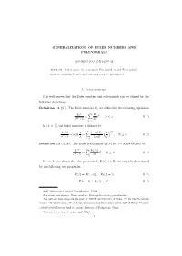 Generalizations of Euler Numbers and Polynomials 1