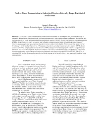 Nuclear Waste Transmutation in Subcritical Reactors Driven by Target-Distributed Accelerators