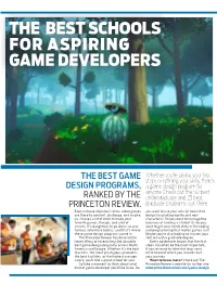 The Best Schools for Aspiring Game Developers