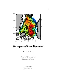 Atmosphere-Ocean Dynamics