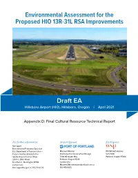 Environmental Assessment for the Proposed HIO 13R-31L RSA Improvements