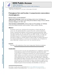 Proteoglycan Form and Function: a Comprehensive Nomenclature of Proteoglycans