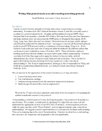 1 Writing Mini-Protocol Stacks As an Aid to Teaching Networking Protocols