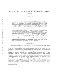 Arxiv:1902.03437V2 [Math.GT] 11 Dec 2019 Fundamental Group Π1(X) Is Identiﬁed with a Subgroup of Isometries of X Such That ˜ X/Π1(X) = X