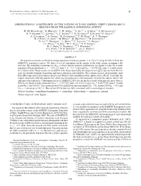 First Cosmological Results from the Essence Supernova Survey W