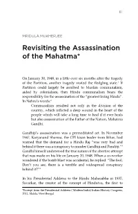 Revisiting the Assassination of the Mahatma*