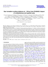 Star Formation Scaling Relations at ∼100 Pc from PHANGS: Impact of Completeness and Spatial Scale I