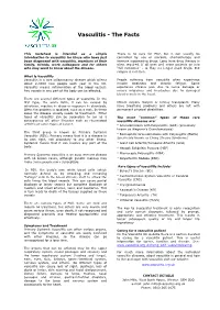 Understanding Vasculitis Factsheet