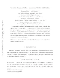 Arxiv:1907.11122V2 [Math-Ph] 23 Aug 2019 on M Which Are Dual with Respect to G