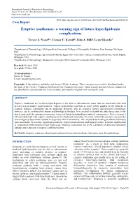Eruptive Xanthomas: a Warning Sign of Future Hyperlipidemia Complications