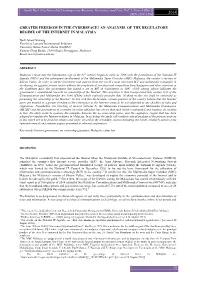 Greater Freedom in the Cyberspace? an Analysis of the Regulatory Regime of the Internet in Malaysia