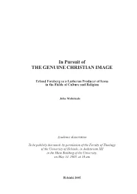 In Pursuit of the GENUINE CHRISTIAN IMAGE