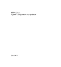 IRIX® Admin System Configuration and Operation