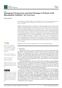 Managing Osteoporosis and Joint Damage in Patients with Rheumatoid Arthritis: an Overview