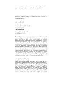 Ruiz Rosendo, L. & Persaud, C. (2016). Interpreting in Conflict Zones
