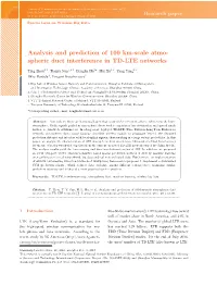Spheric Duct Interference in TD-LTE Networks