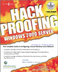 Your Complete Guide to Configuring a Secure Windows 2000 Network