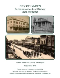 2018 Reconnaissance Level Survey Report