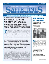 By the Dept. of Labor on Workers