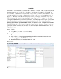 Mendeley Mendeley Is a Reference and Citation Manager Available for Free up to 2 GB of Web Storage (More Storage Is Available for $55 Per Year)