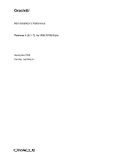 Oracle8i Administrator's Reference Release 3 (8.1.7) for IBM DYNIX/Ptx