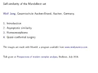 Self-Similarity of the Mandelbrot Set