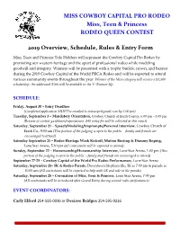 2019 Overview, Schedule, Rules & Entry Form