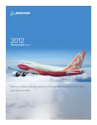 Boeing Is Setting New Standards for Efficiency, Environmental Performance and Noise Reduction